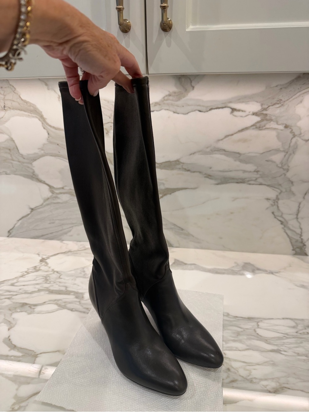 Cole Haan chocolate Brown Over-the-Knee Leather Boots